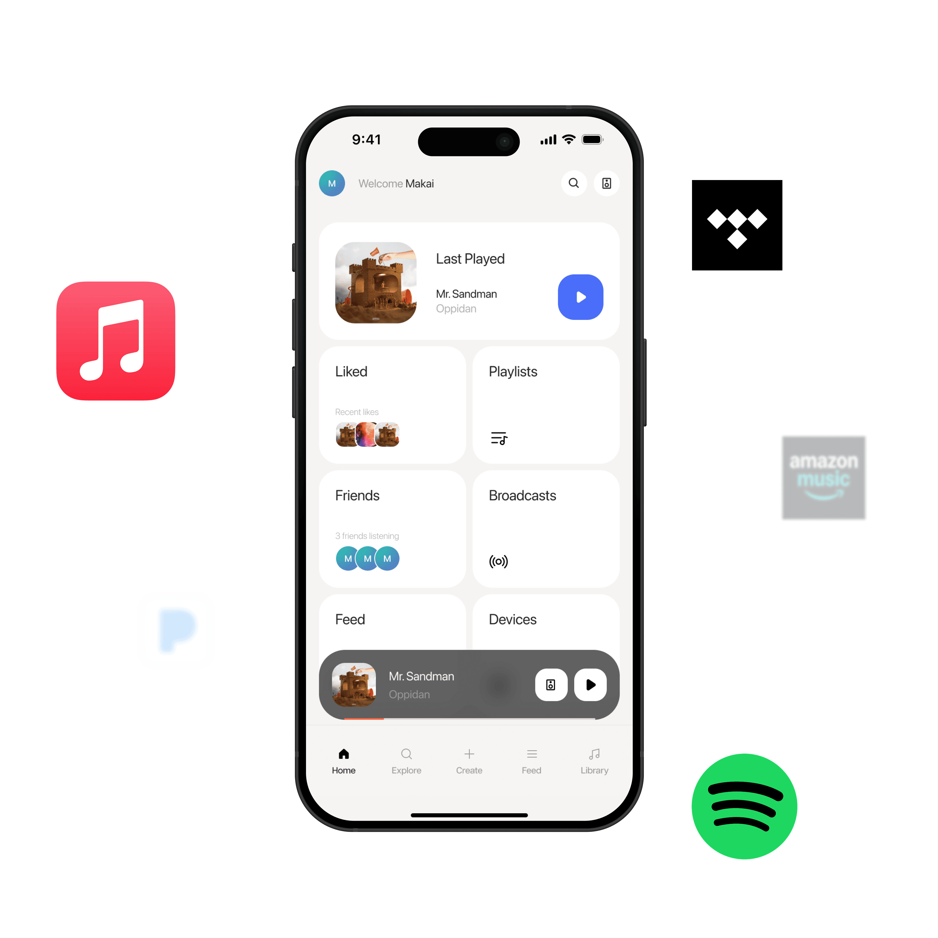 Queue music from any app